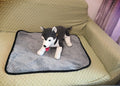 Dog urine pad in grey, blue, khaki or yellow, polyester, sizes M 65x50cm and L 100x72cm