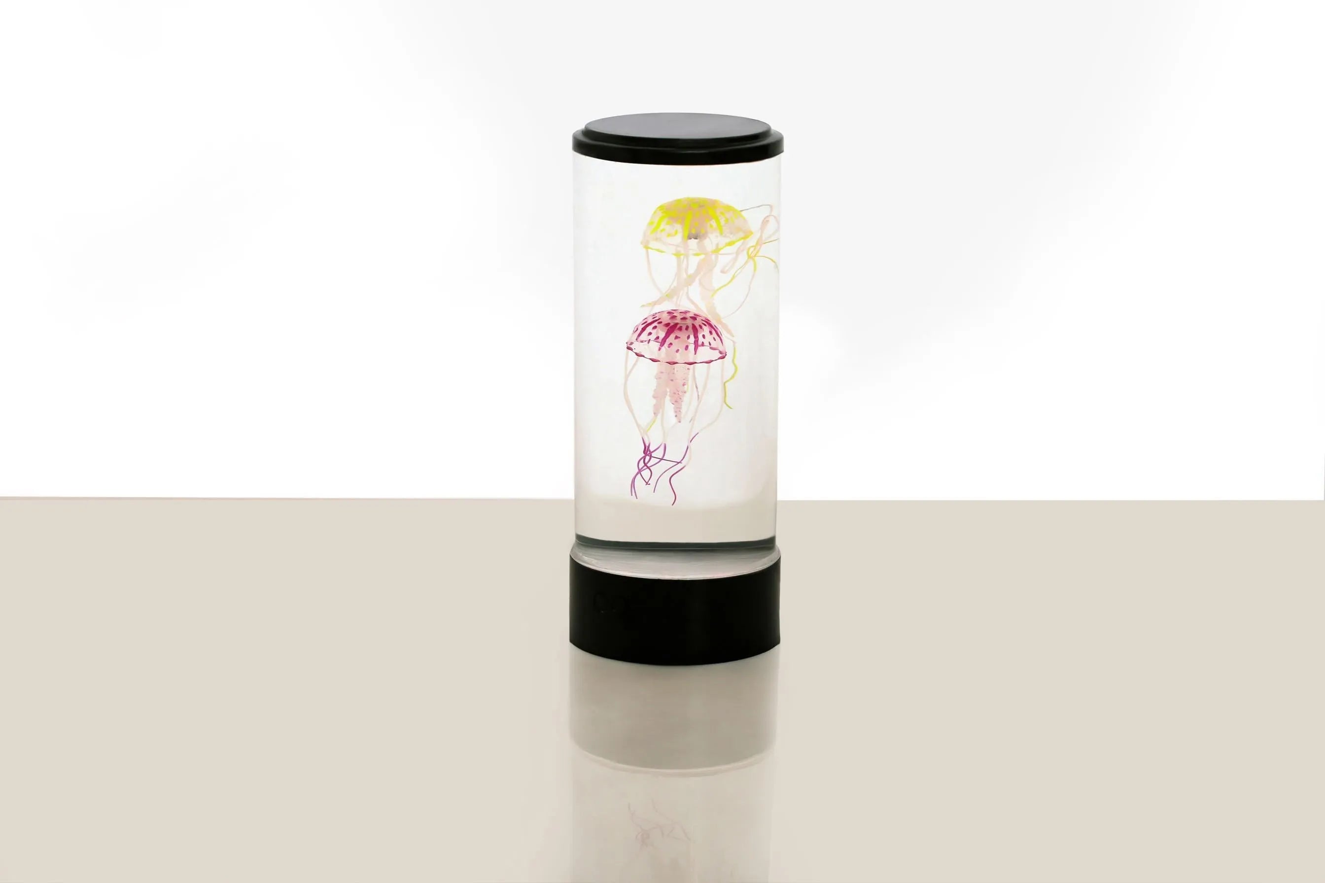 Large black plastic jellyfish lamp with USB charging and remote control