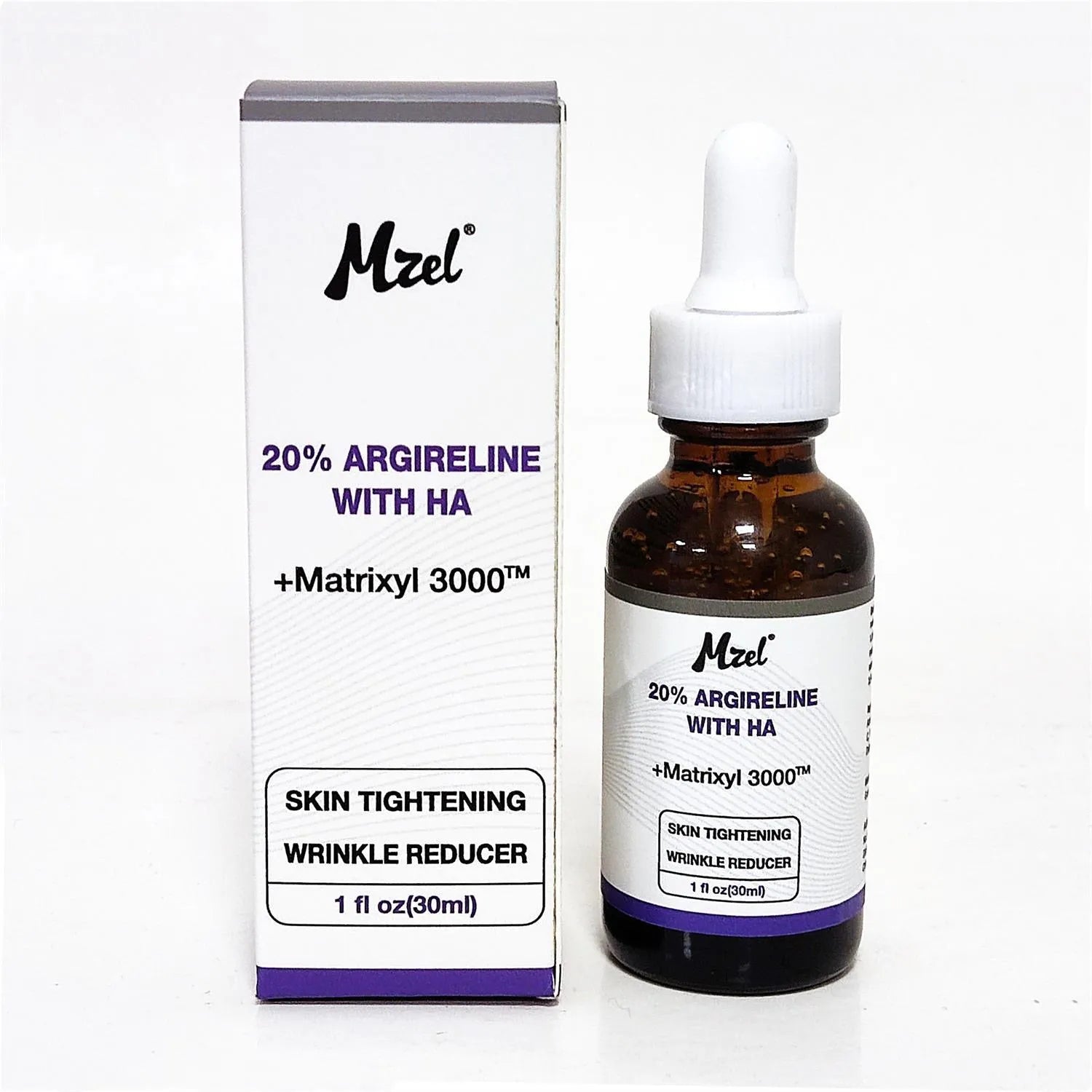 30ml bottle of six-peptide firming anti-wrinkle serum with brightening and hydrating properties
