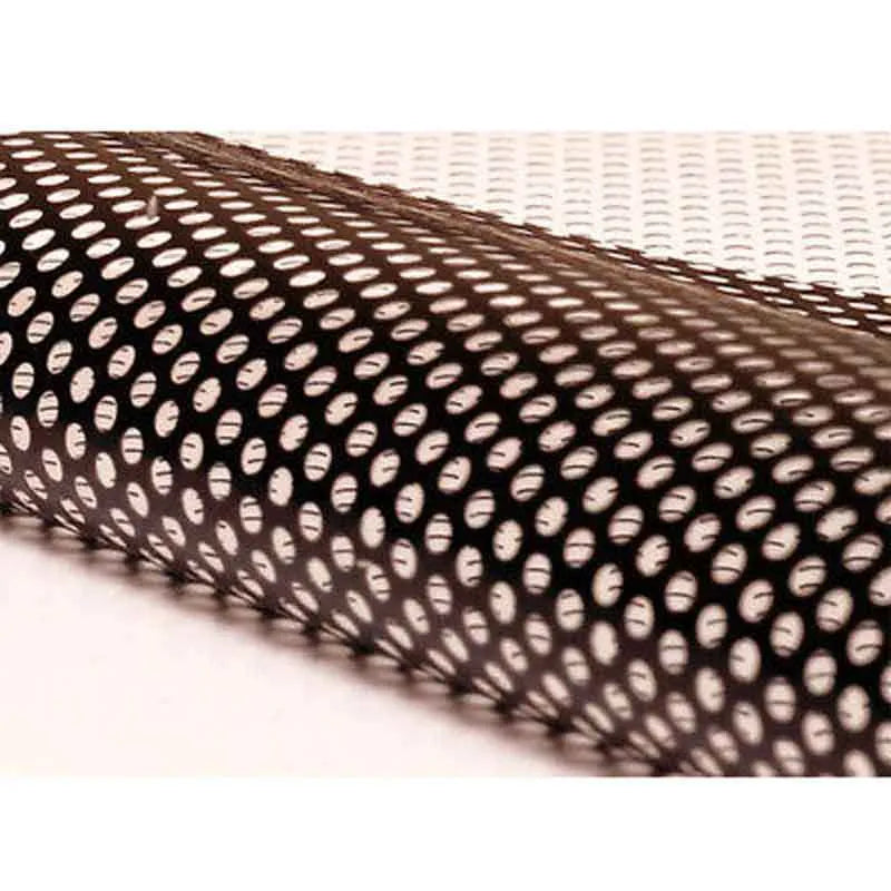 Sheet of perforated plastic colour changing film for car windows, 30 cm wide.