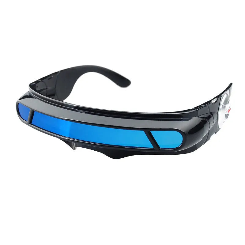Black polarised sports sunglasses with full rim PC frame showing three lens colour options