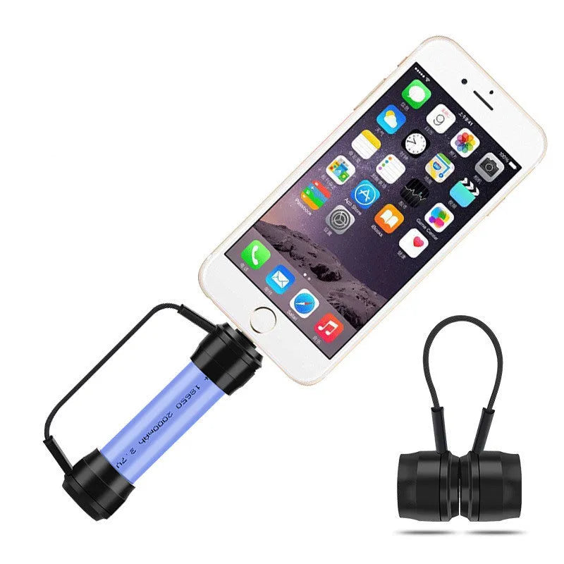 Mini keychain emergency charger for mobile phones with USB charging port