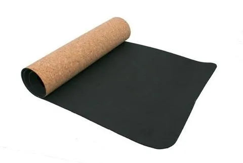 7 Chakra Cork Yoga Mat 183x68cm with natural cork top and non-slip bottom