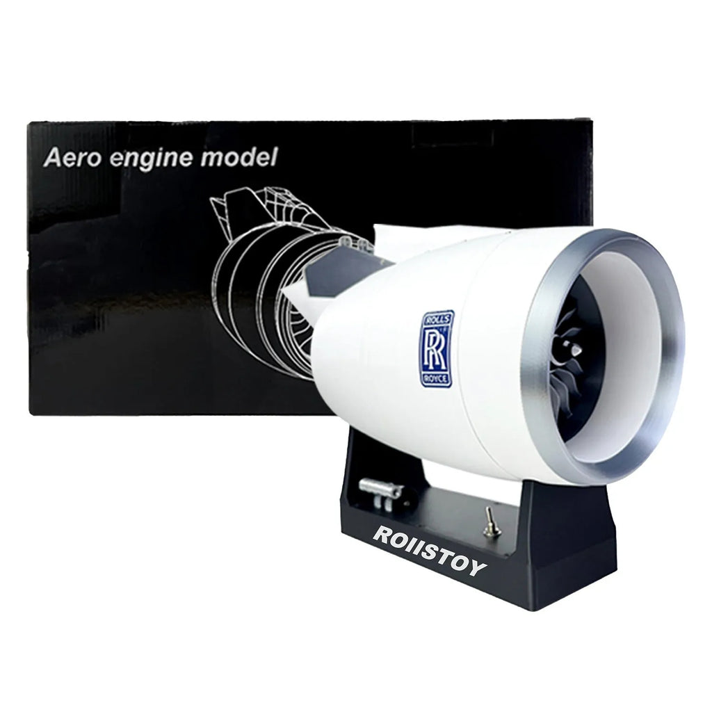 Airbus A380 TR900 fanjet model 41cm plastic electric with blue light and base