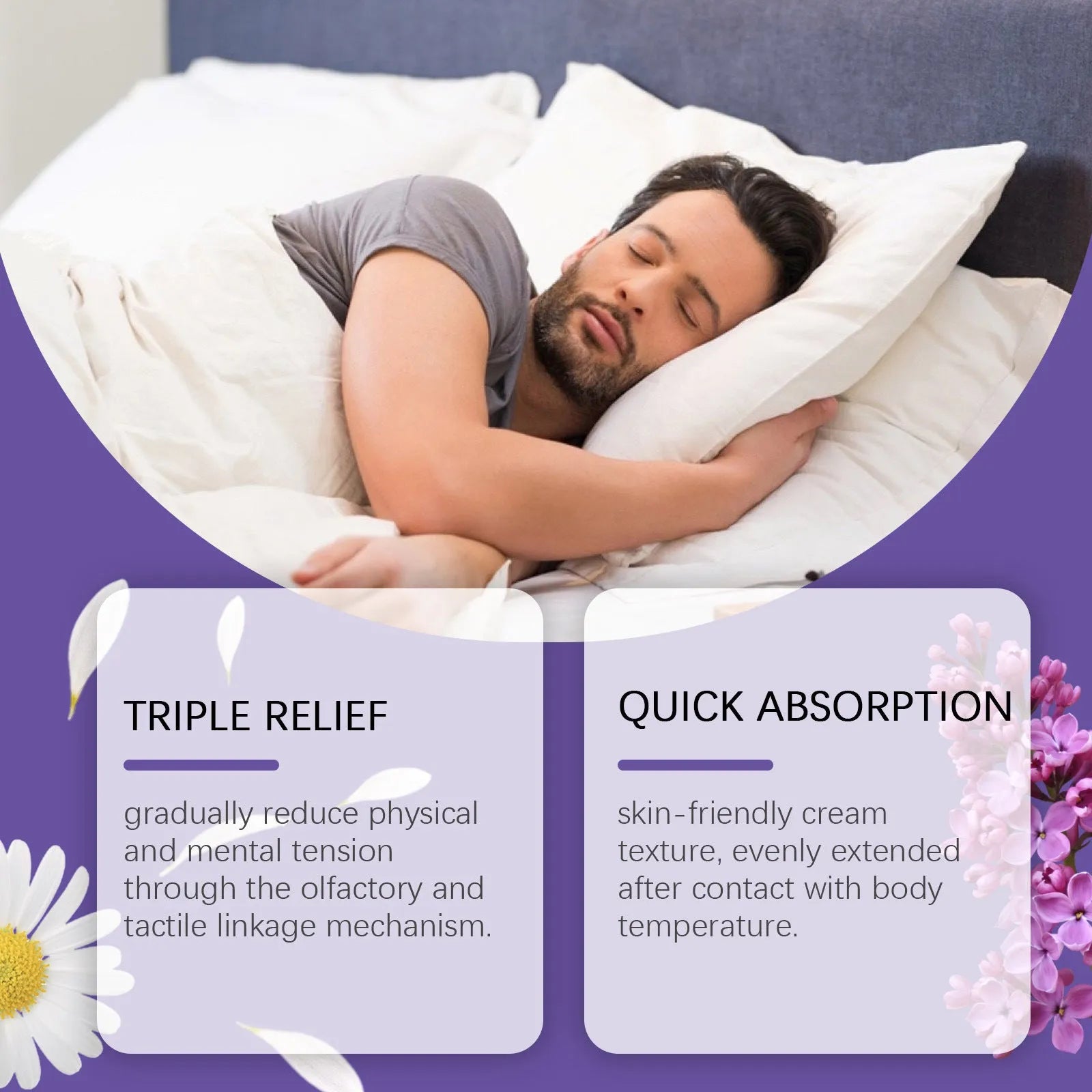 Sleep Goodnight Cream tube containing 30g of lavender and chamomile night cream for comfortable sleep.