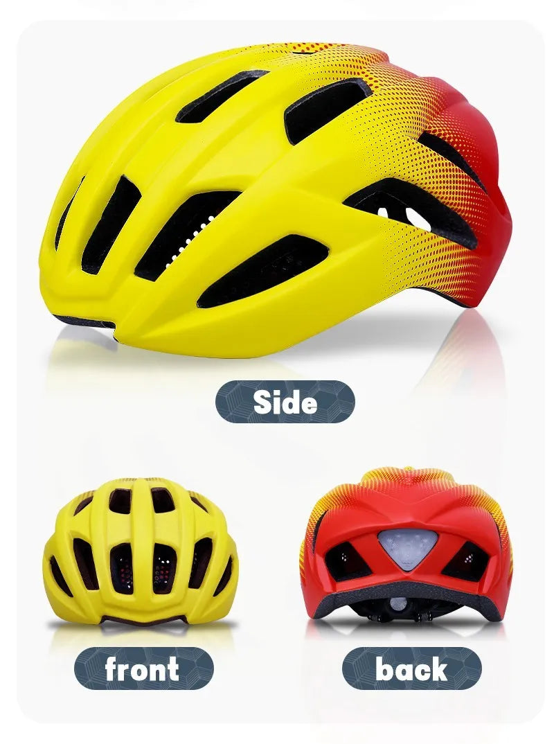 Orange mountain bike helmet with multiple vents shown on a white background.