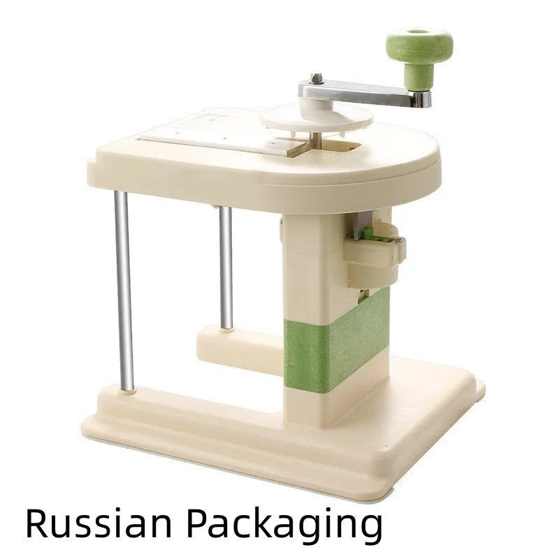 Beige stainless steel manual vegetable slicer chopper kitchen tool
