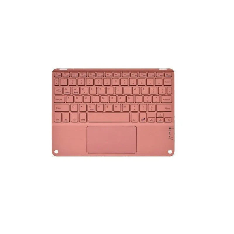 Square hat touch Bluetooth wireless charging keyboard in multiple colour options with plastic and alloy construction