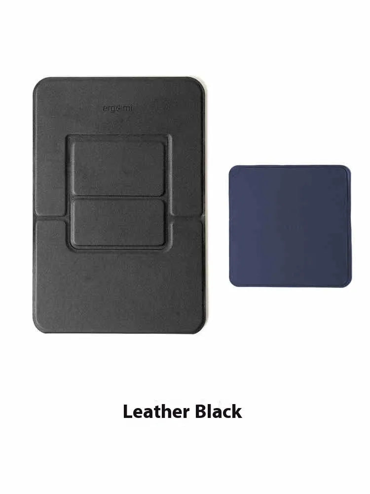 Multi angle lightweight folding magnetic flat bracket for 9.7-13 inch tablet in Oxford dark black with suction cup mount
