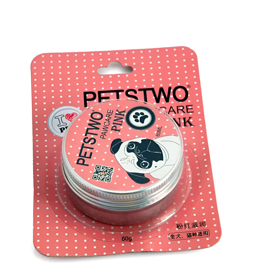 PETSTWO 60g pet paw moisturising cream for cats and dogs with propolis and glycerin