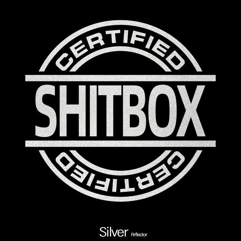 13x12cm creative vinyl car sticker in multiple colour options on a vehicle body panel.
