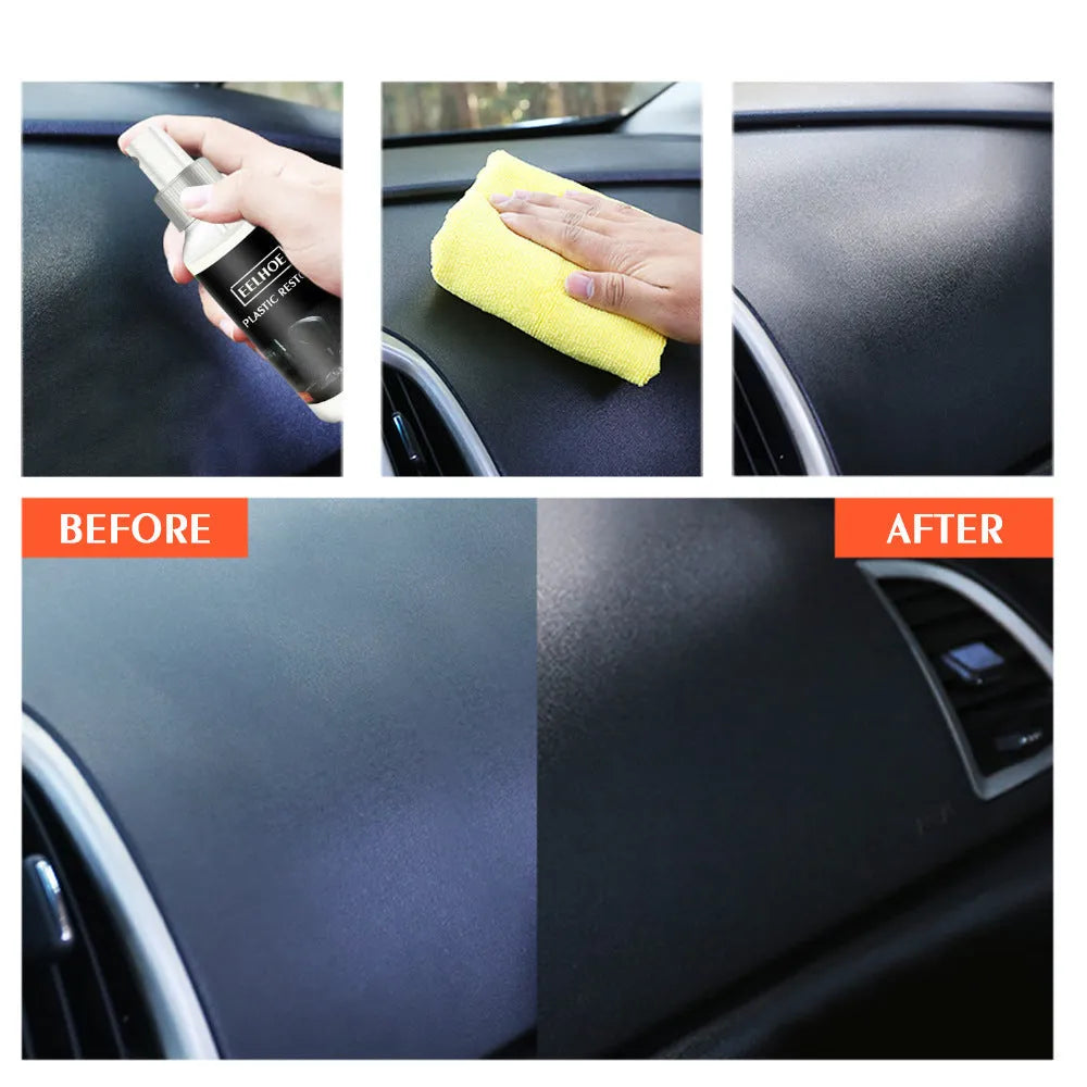 Plastic retreading agent in 30ml bottle for car trim restoration