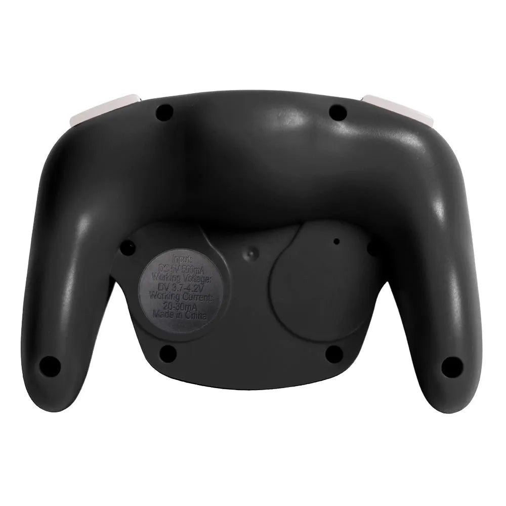 Black wireless gamepad with NFC for Nintendo Switch and PC, shown with colour packaging box.