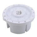 White plastic brush holder with 16.5cm diameter for painting brush storage
