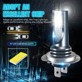 Automotive LED fog lamp bulb with aviation aluminium housing and 12 SMD chips