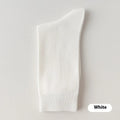 Mid-calf men's business socks in combed cotton available in twelve solid colours