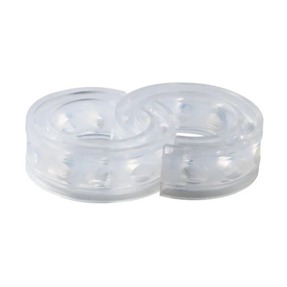 Transparent rubber spring shock absorber for car modification with visible spring gap