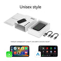 Car audio and video entertainment box converting wired connections to wireless streaming with 2Air technology