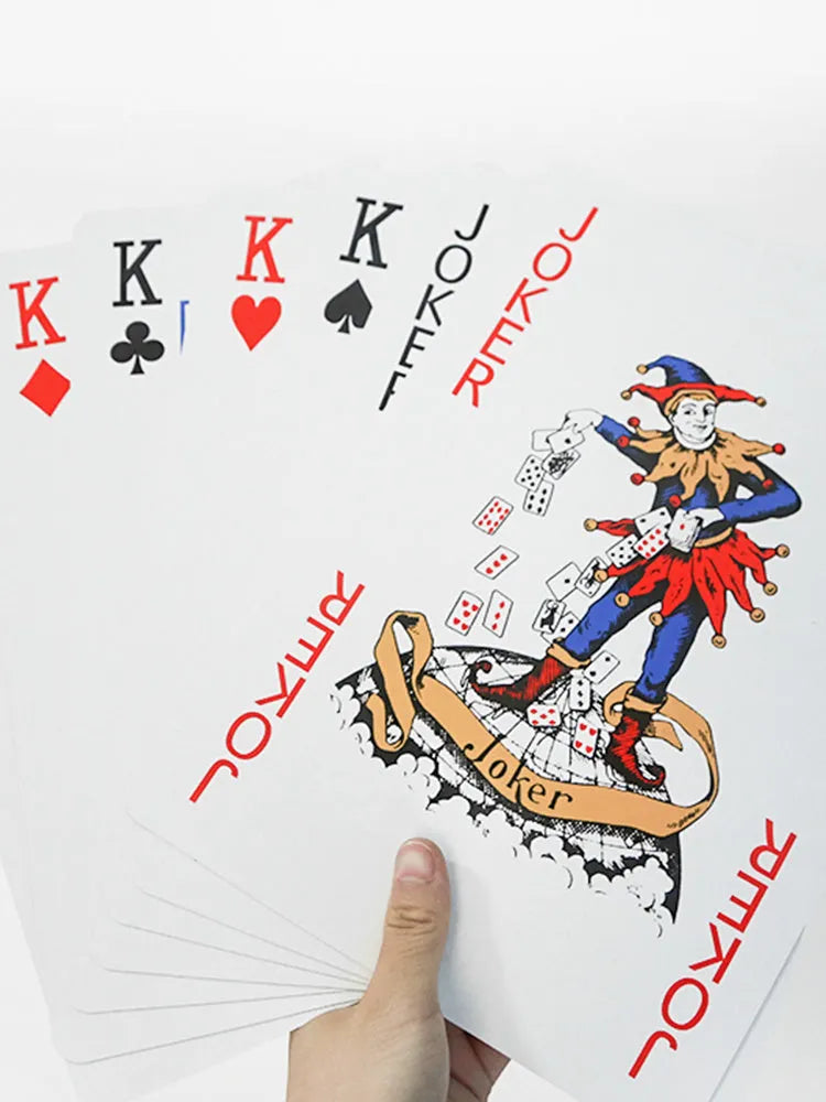 Large size playing cards with 54 sheets for table games including Fighting Landlord