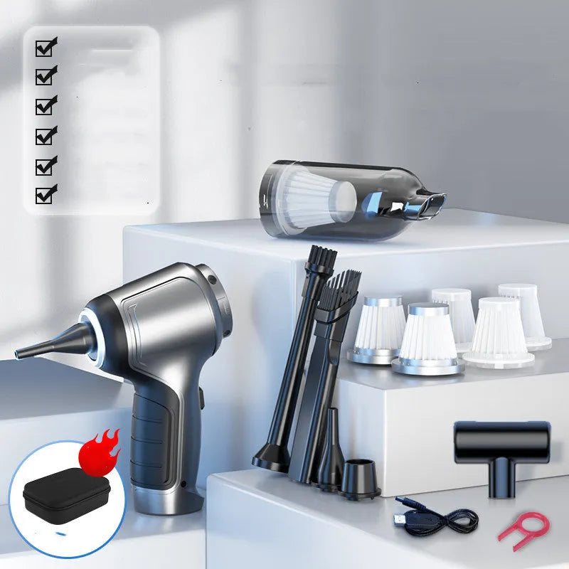 Brushless handheld vacuum cleaner with EVA storage bag for car and home cleaning with 12000Pa suction power