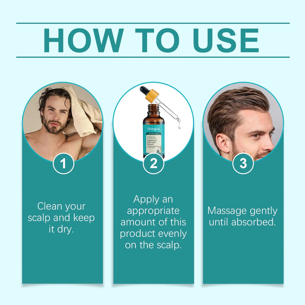 Hair Care Serum 50ml bottle with ginger root oil rosemary oil and aloe extract