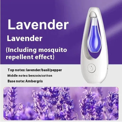 Ultrasonic aroma diffuser with mosquito repellent function in six scent options