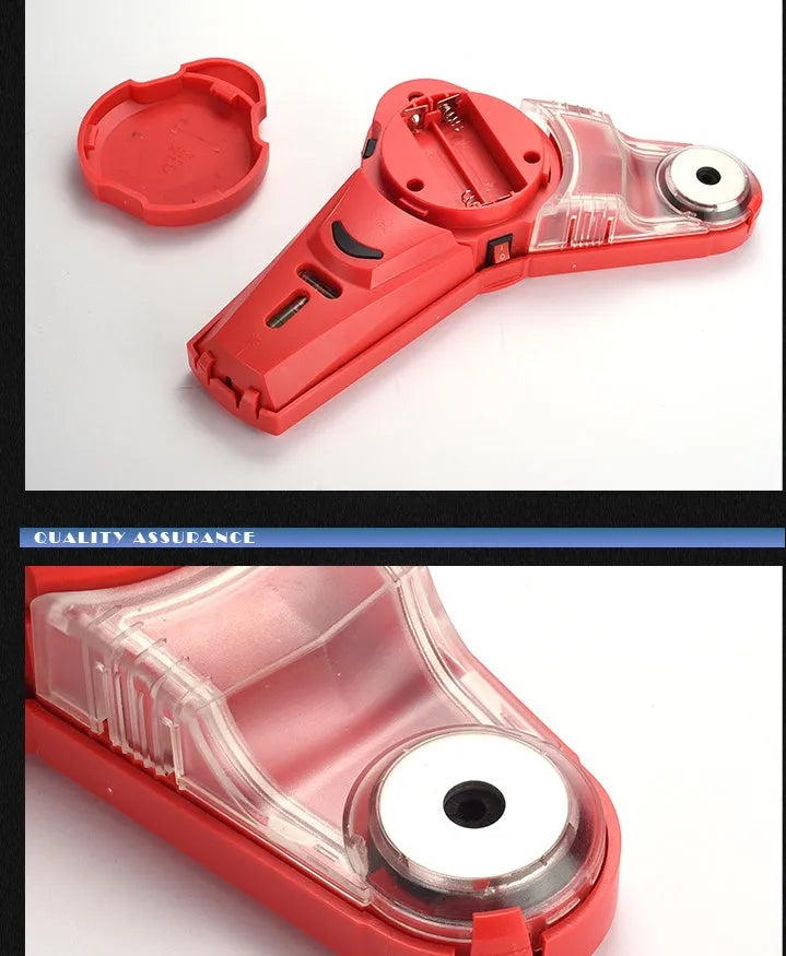 Red portable infrared laser level for woodworking and decoration levelling with punching function.