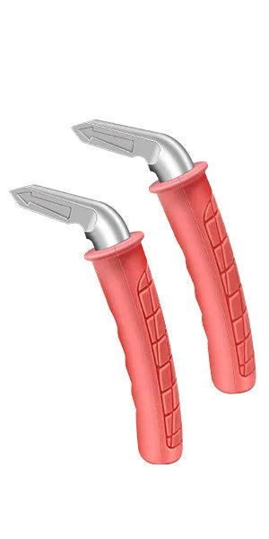 Portable metal and silicone vehicle support handle for elderly, shown in red, blue, and green.