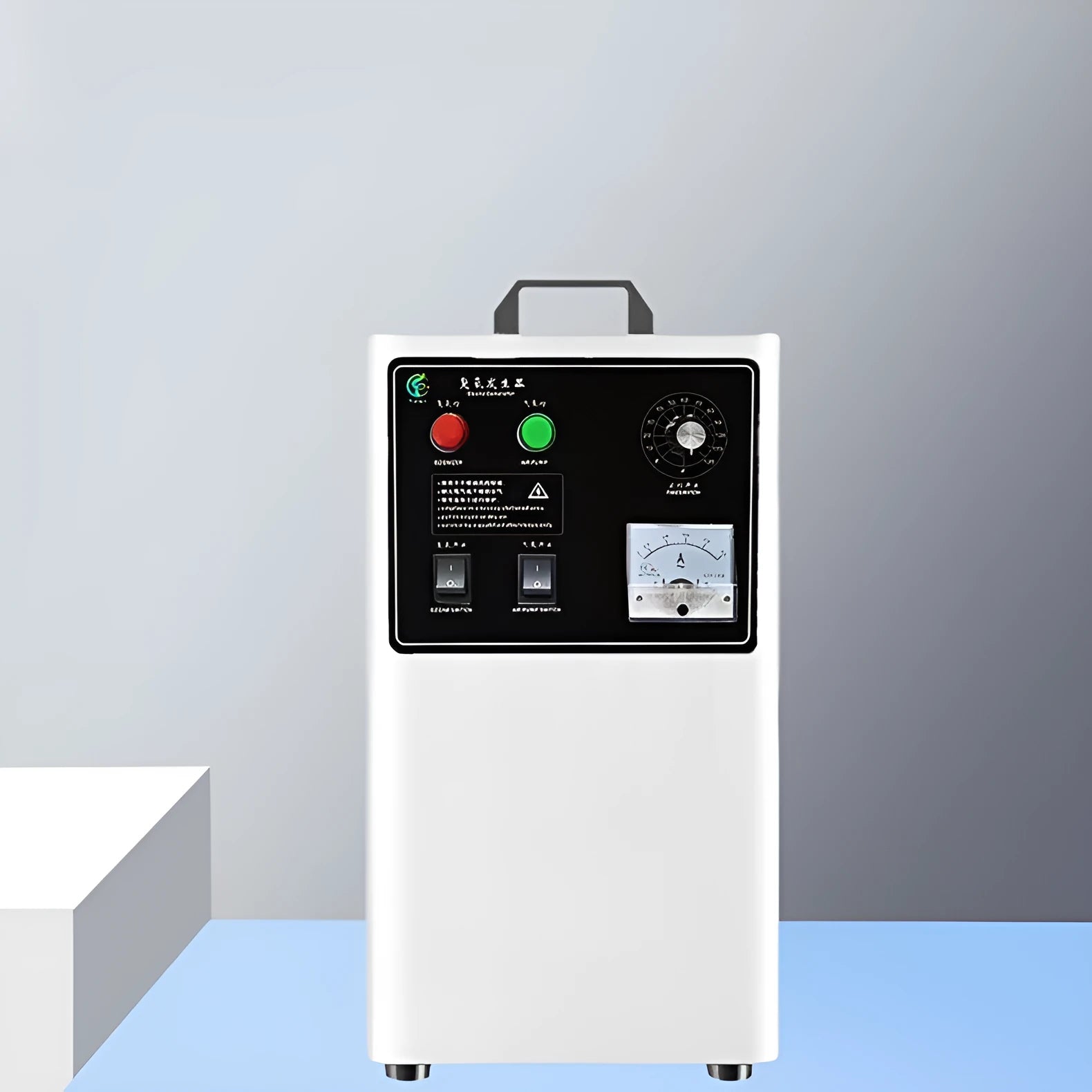 White or stainless steel ozone generator for cleaning fruit and vegetables with 20g/h output.