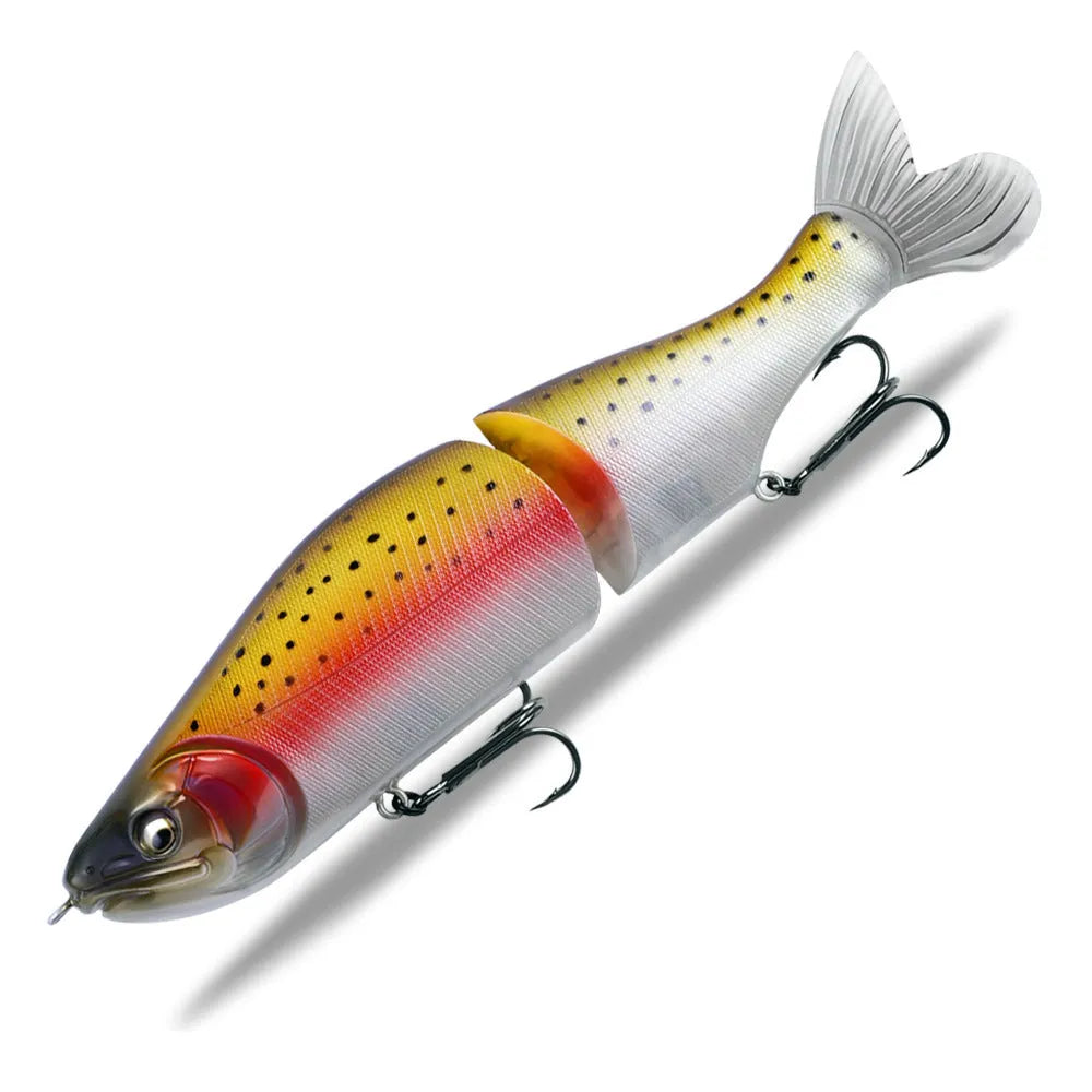 185mm hard plastic fishing lure for bass and pike in one of fifteen colour options