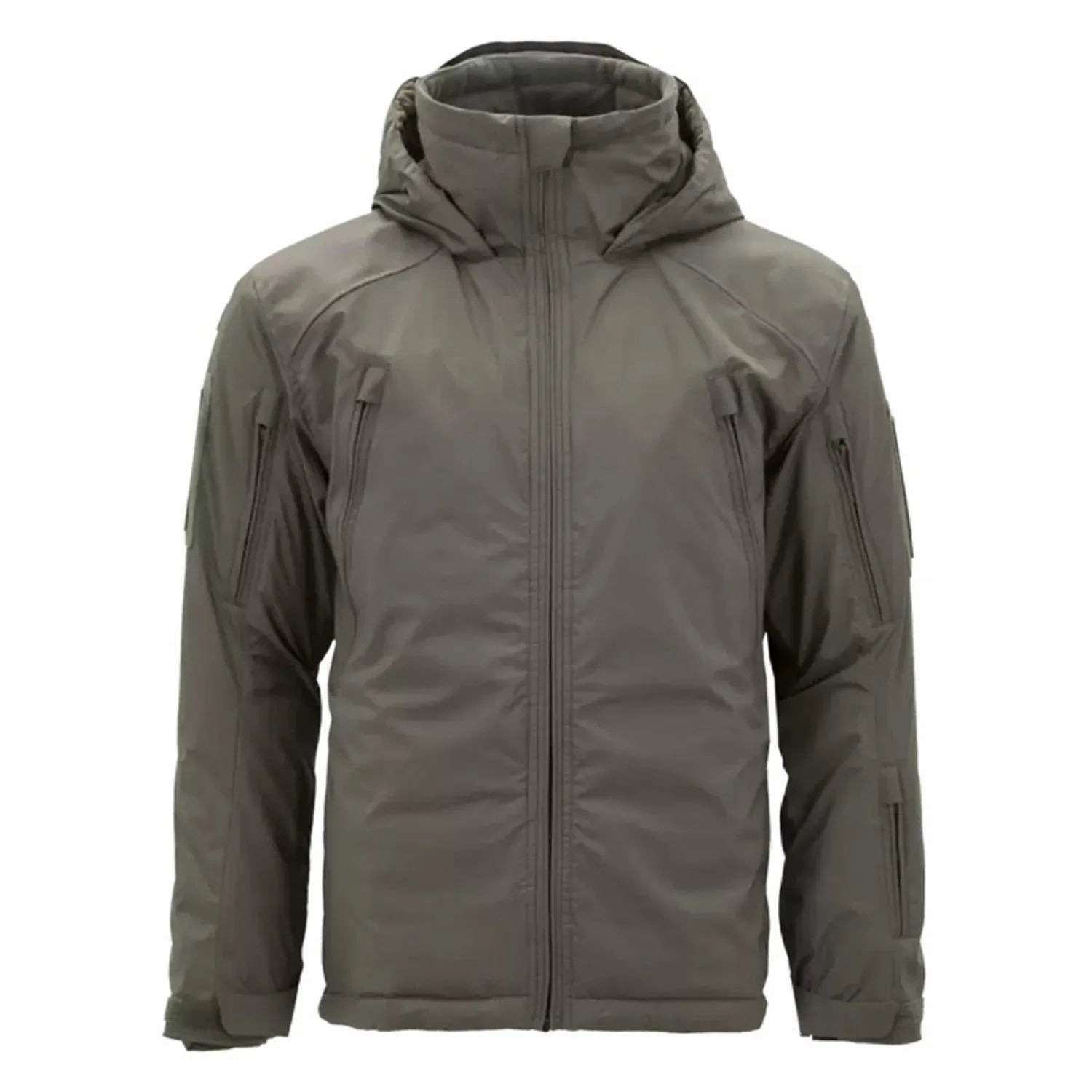 Men's thick cotton winter jacket in camouflage pattern with medium length cut