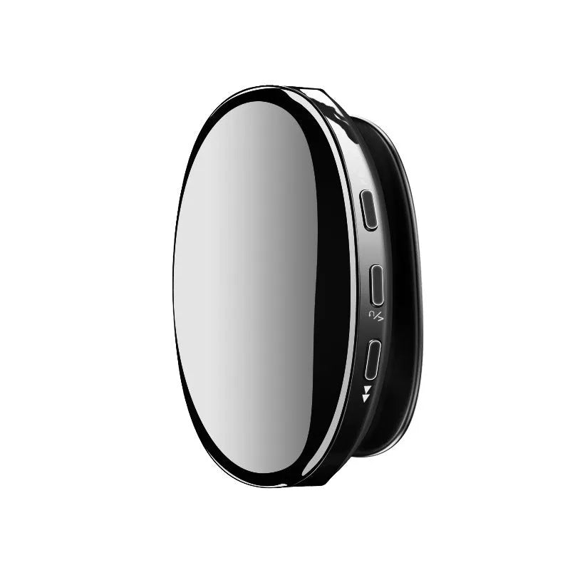 A compact black Bluetooth MP4 music player with an OLED screen showing the menu.