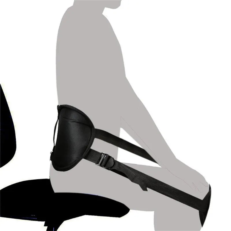 Adjustable back posture corrector belt with lumbar and kidney support for office workers