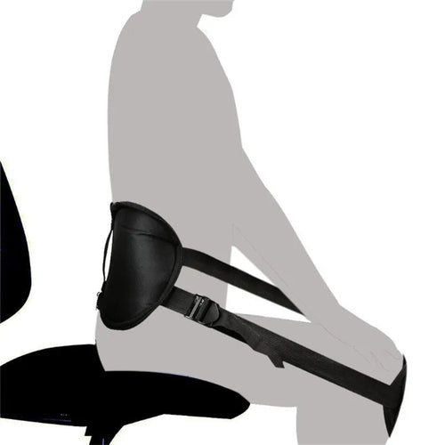 Adjustable back posture corrector belt with lumbar and kidney support for office workers
