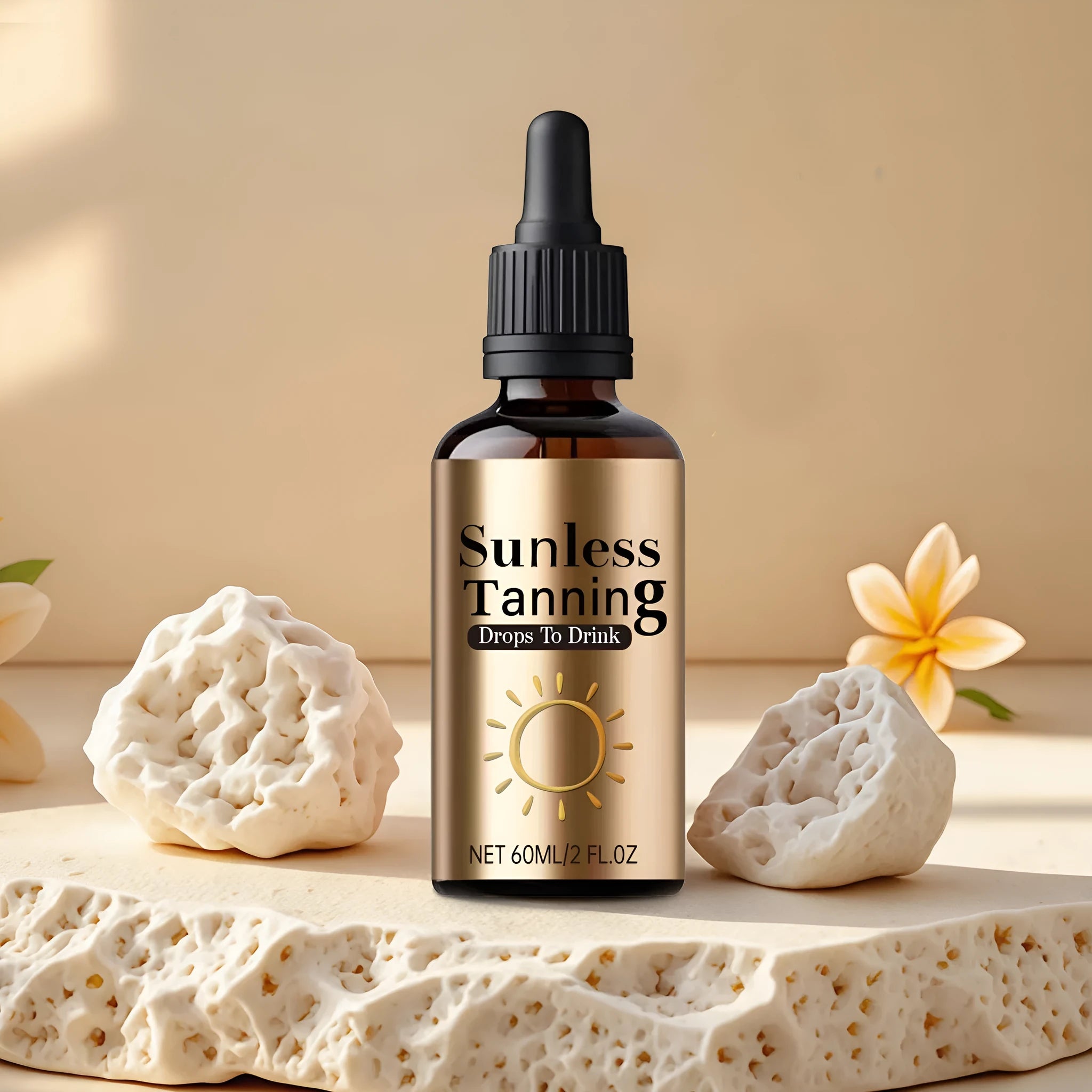 Black Aid Oral Drops 60ml bottle for universal skin types and outdoor use
