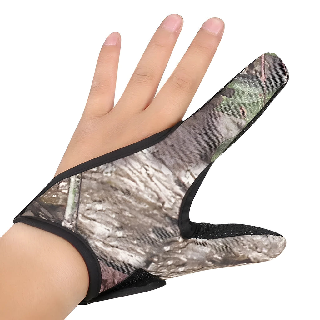 A single two-finger fishing glove showing the microfiber palm and diving cloth back, in a choice of colours.