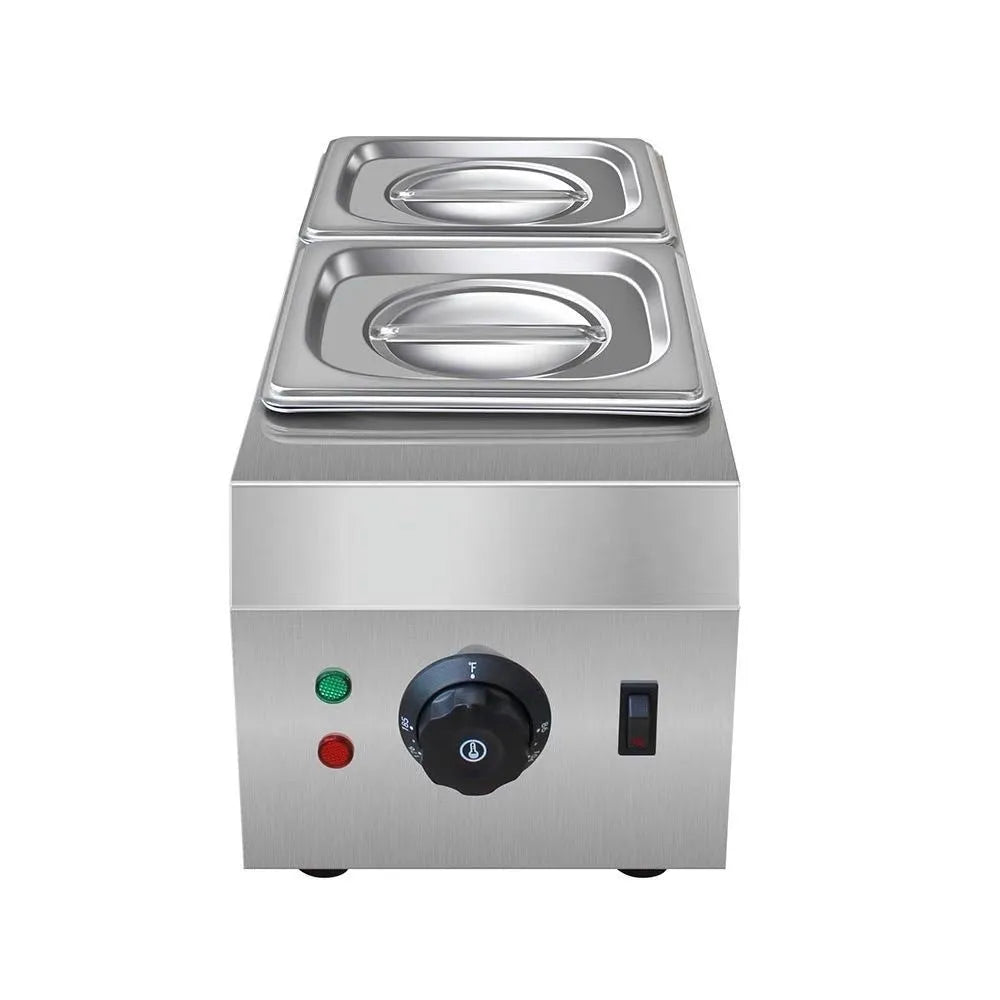 Commercial electric chocolate melting machine with dual-pot water insulation heating system