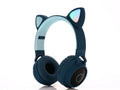 Cartoon cat ears wireless Bluetooth gaming headset in various colours with head-mounted design