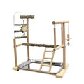 Pepper wood parrot stand pole with tiger skin peony toy and xuanfeng xiaotai stand accessory