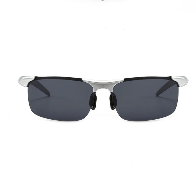 Polarized sports cycling sunglasses with TAC lens and PC frame in black blue colour