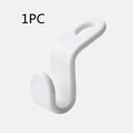 Plastic closet stack hanger hook 6-pack PP material 6x2cm for wardrobe organisation