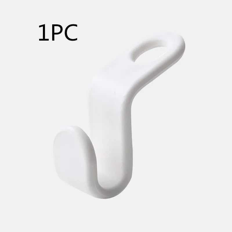Plastic closet stack hanger hook 6-pack PP material 6x2cm for wardrobe organisation