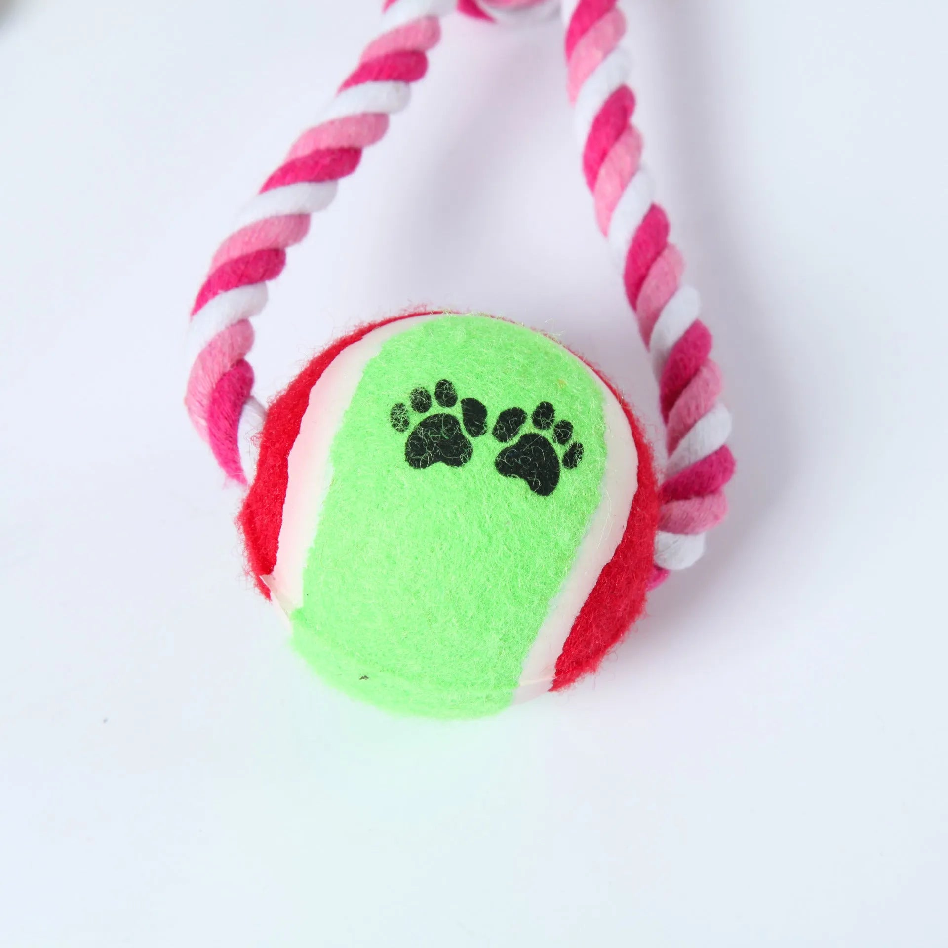 38cm red white blue white cotton string dog chew toy for medium large dogs