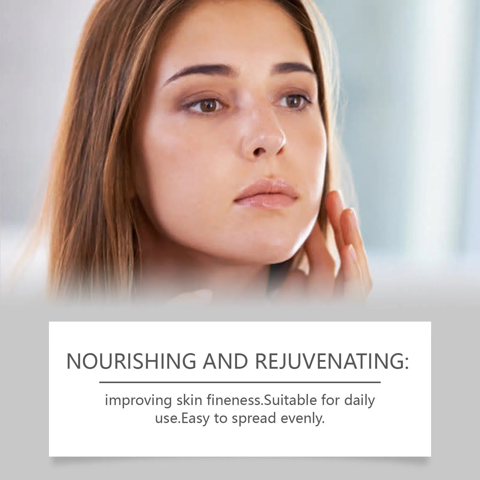 70g tube of non-oily protective cream with collagen and coffee extract.