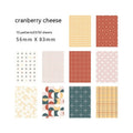 Pack of 50 retro collage note papers in ten dessert colours, each sheet sized 56mm by 83mm.