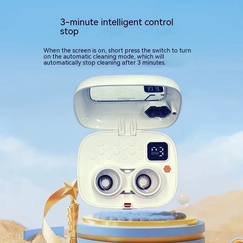 Automatic electric ultrasonic cleaning machine for invisible glasses with plastic housing