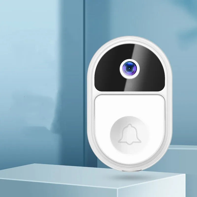 Doodle Smart Visual Doorbell V8 in black or white, showing front design for outside room mounting.