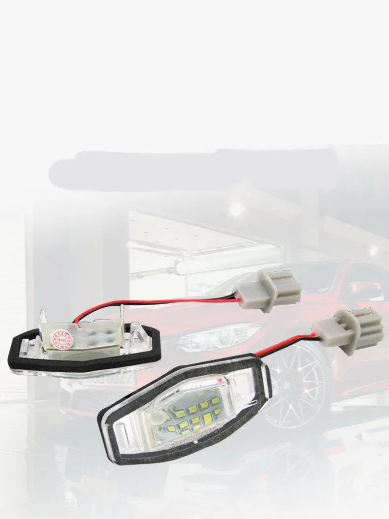 Cool white LED license plate light unit for Honda Civic with plastic housing