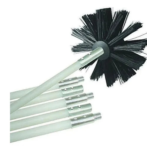 Flexible 600mm dryer pipe cleaning brush with nylon bristles for chimney and vent cleaning