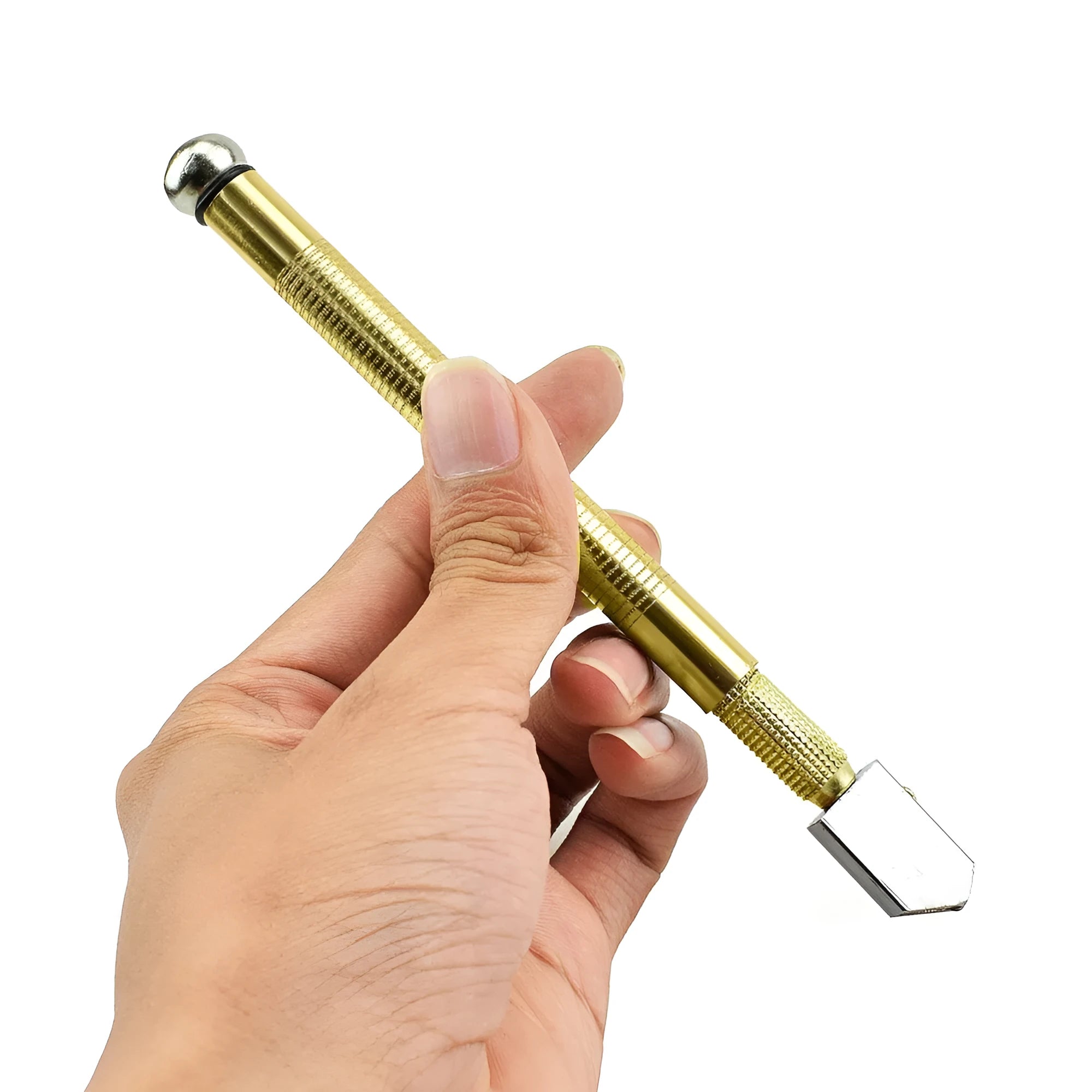 Imported glass cutter tool with metal handle and carbide wheel blade for cutting 2-19mm thick glass